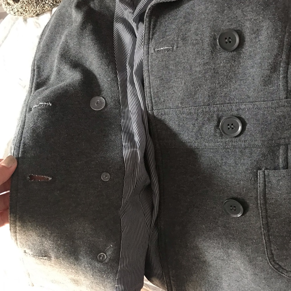 Gray button up jacket - Picture 4 of 4